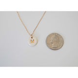 Porcelain and Gold Initial Necklace - Niamh.Co